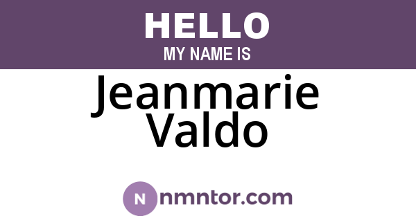 Jeanmarie Valdo