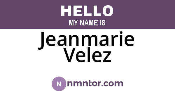 Jeanmarie Velez