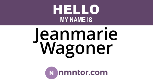 Jeanmarie Wagoner
