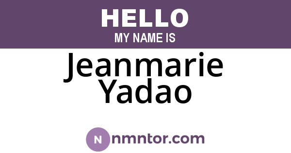 Jeanmarie Yadao