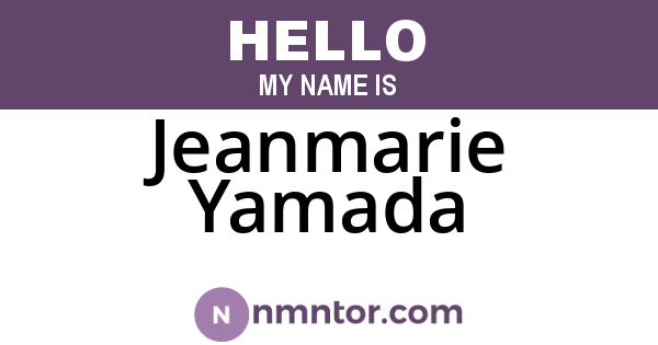 Jeanmarie Yamada
