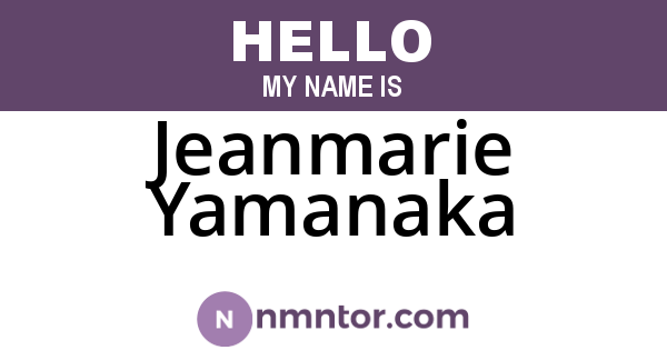Jeanmarie Yamanaka