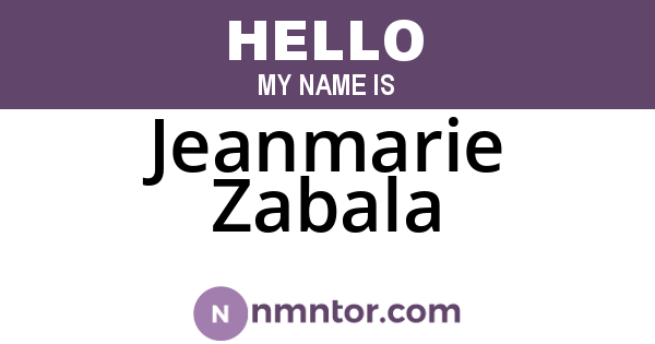 Jeanmarie Zabala