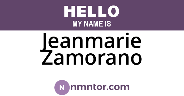 Jeanmarie Zamorano