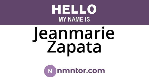 Jeanmarie Zapata
