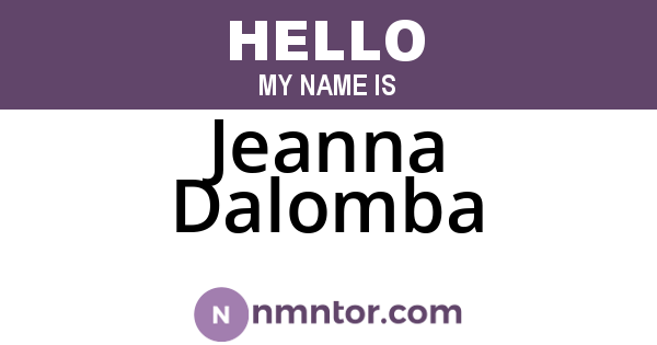 Jeanna Dalomba