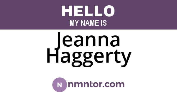 Jeanna Haggerty