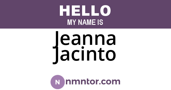 Jeanna Jacinto