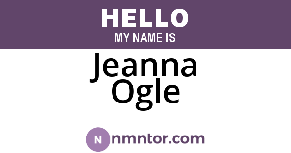 Jeanna Ogle