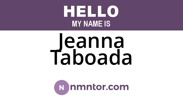 Jeanna Taboada