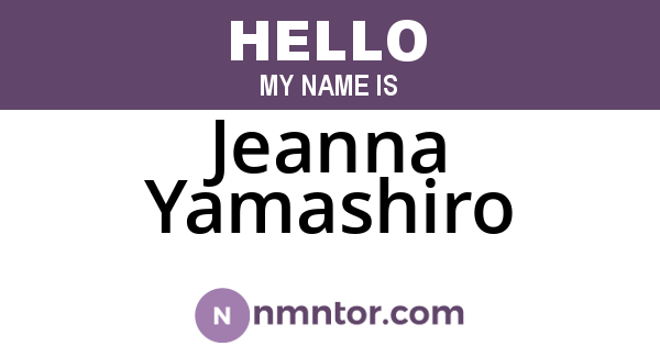 Jeanna Yamashiro