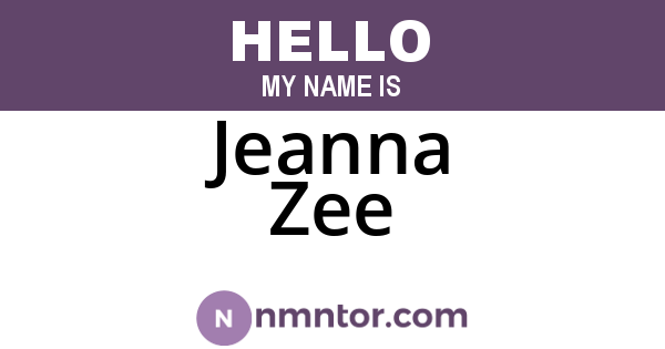 Jeanna Zee