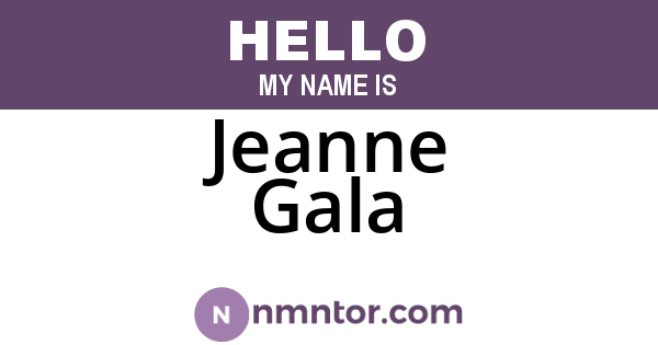 Jeanne Gala