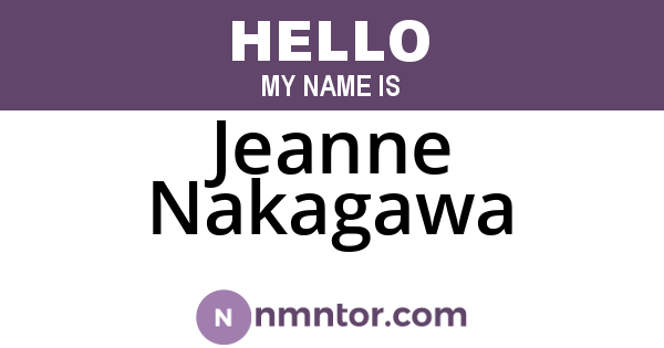 Jeanne Nakagawa