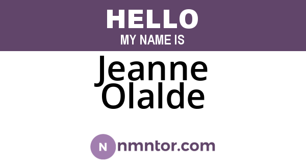 Jeanne Olalde