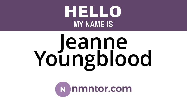 Jeanne Youngblood
