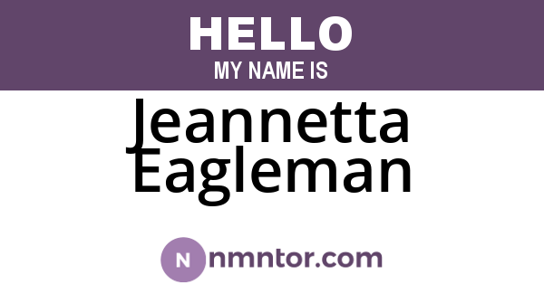 Jeannetta Eagleman