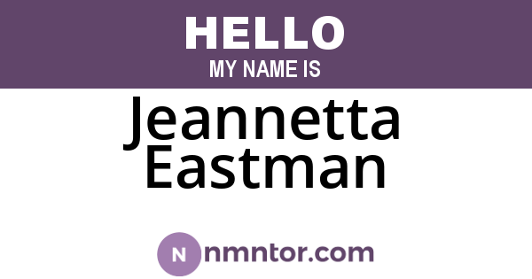 Jeannetta Eastman