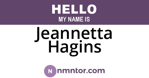 Jeannetta Hagins