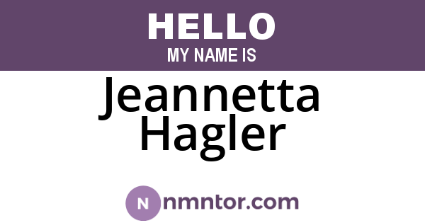 Jeannetta Hagler