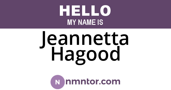 Jeannetta Hagood