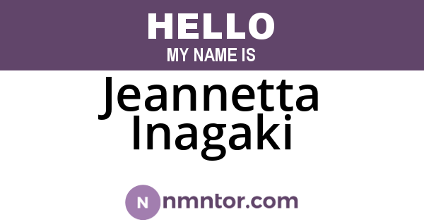 Jeannetta Inagaki