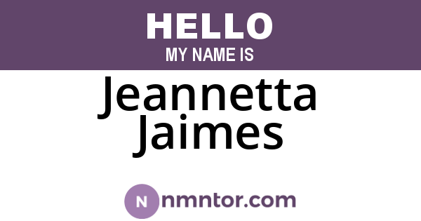 Jeannetta Jaimes