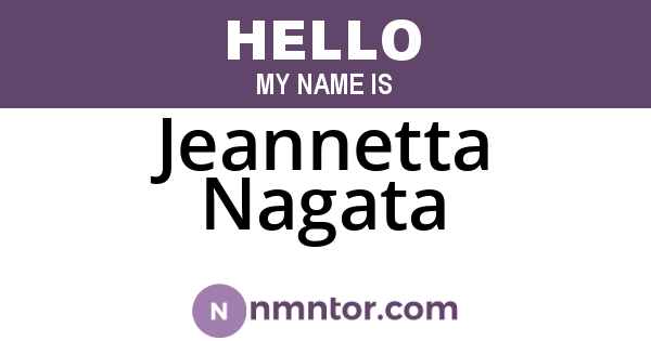 Jeannetta Nagata