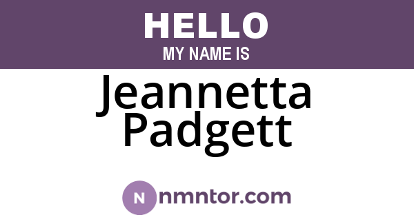 Jeannetta Padgett