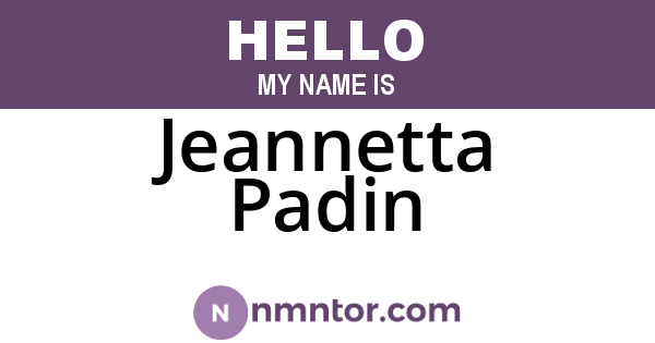 Jeannetta Padin