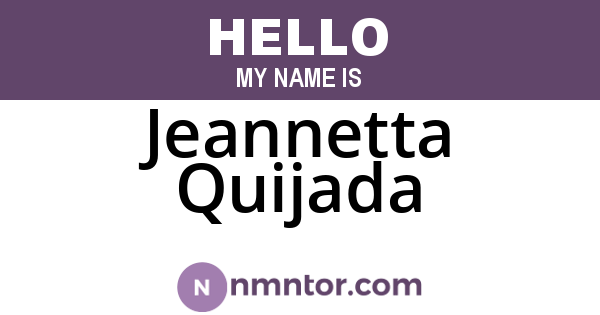Jeannetta Quijada