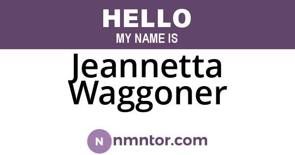 Jeannetta Waggoner