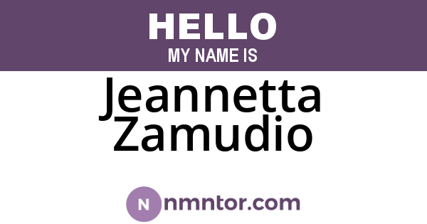 Jeannetta Zamudio
