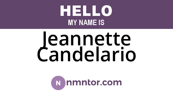Jeannette Candelario