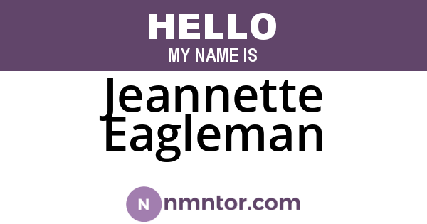 Jeannette Eagleman