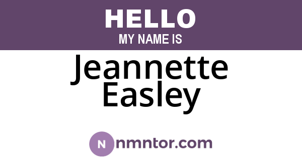 Jeannette Easley