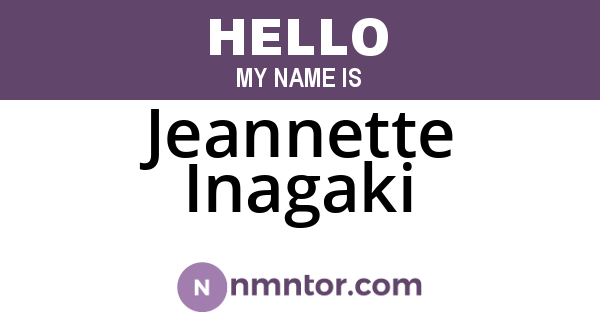 Jeannette Inagaki