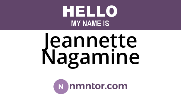 Jeannette Nagamine