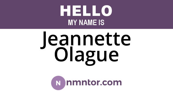 Jeannette Olague