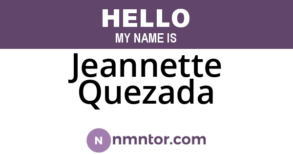 Jeannette Quezada