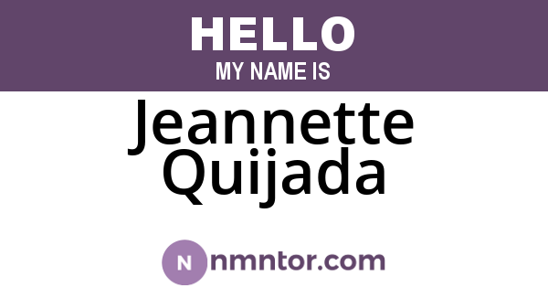 Jeannette Quijada