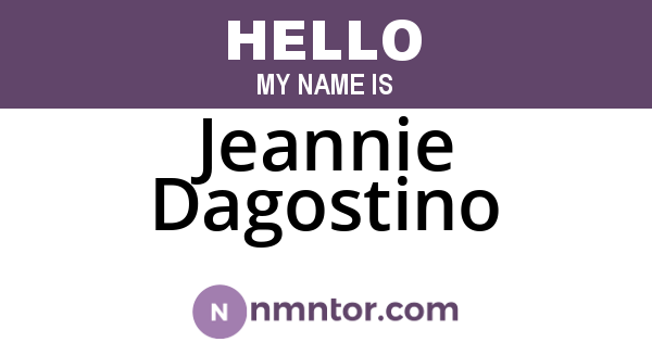 Jeannie Dagostino