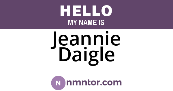 Jeannie Daigle