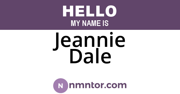Jeannie Dale