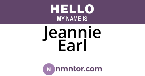 Jeannie Earl