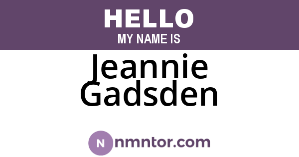 Jeannie Gadsden