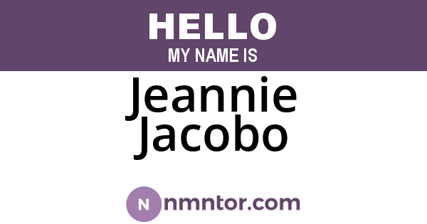 Jeannie Jacobo