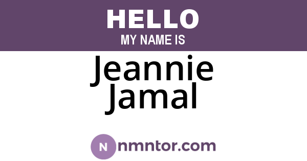 Jeannie Jamal
