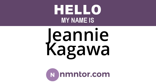 Jeannie Kagawa
