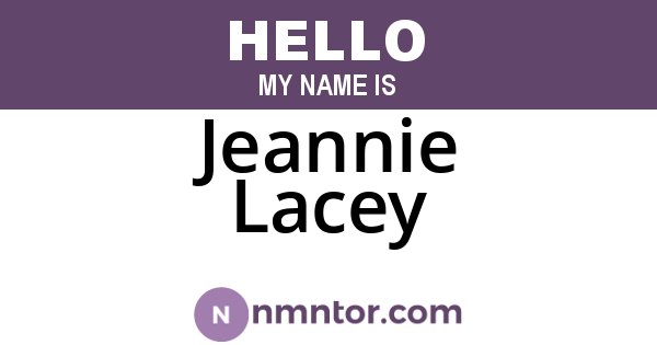 Jeannie Lacey